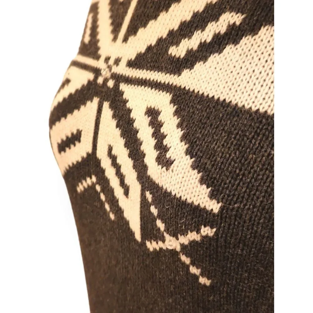 VILLAGER Sport Small Beaded Winter Ramie/Cotton Blend Sweater